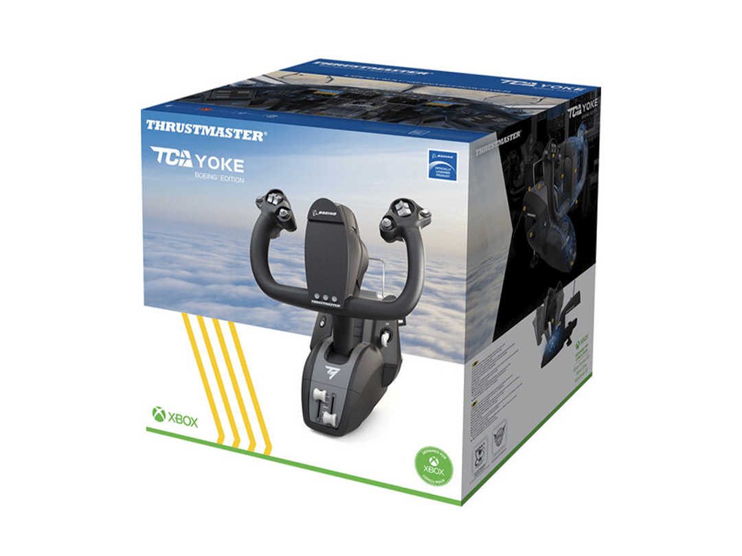 Thrustmaster TCA Yoke Boeing Edition Flight Stick in Qatar Thrustmaster TCA Yoke Boeing Edition Flight Stick in Qatar